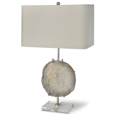 Regina Andrew Exhibit Table Lamp (Nickel and Natural Agate) 13-1161